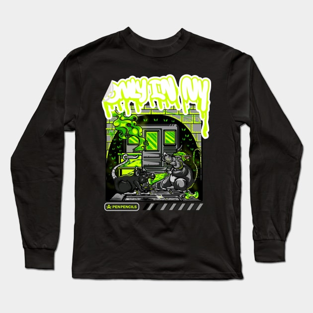 Street NY Long Sleeve T-Shirt by PenPencils